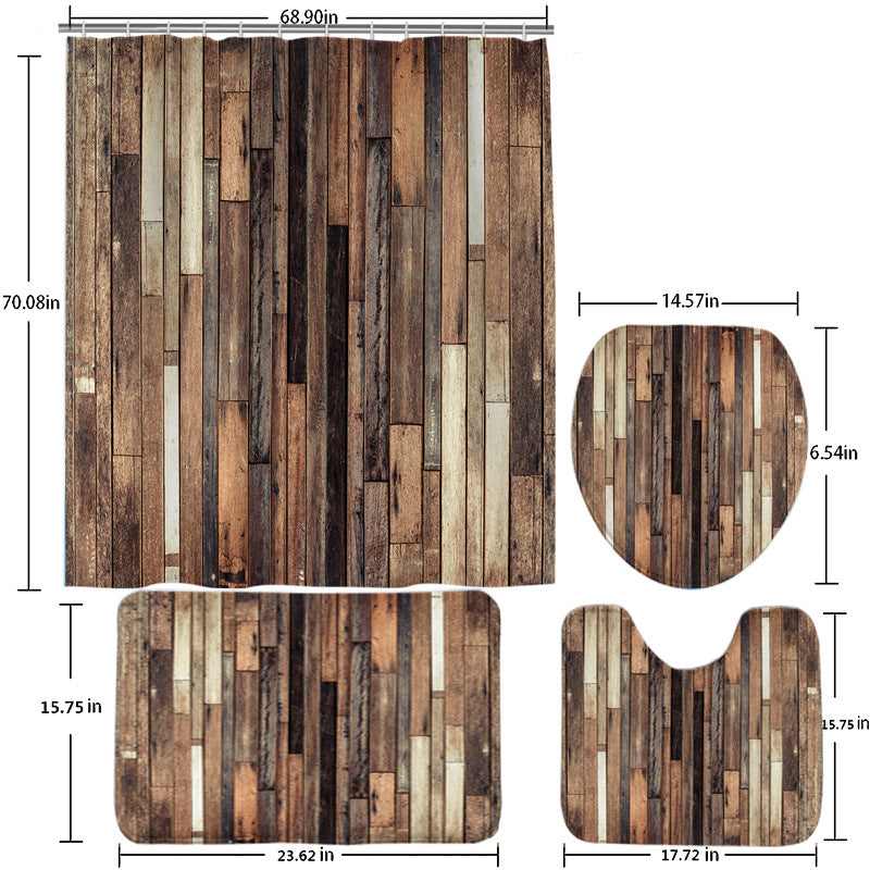 Bathroom Shower Curtain Punch-free Toilet Partition Curtain – Organize Your Space, Simplify Your Life