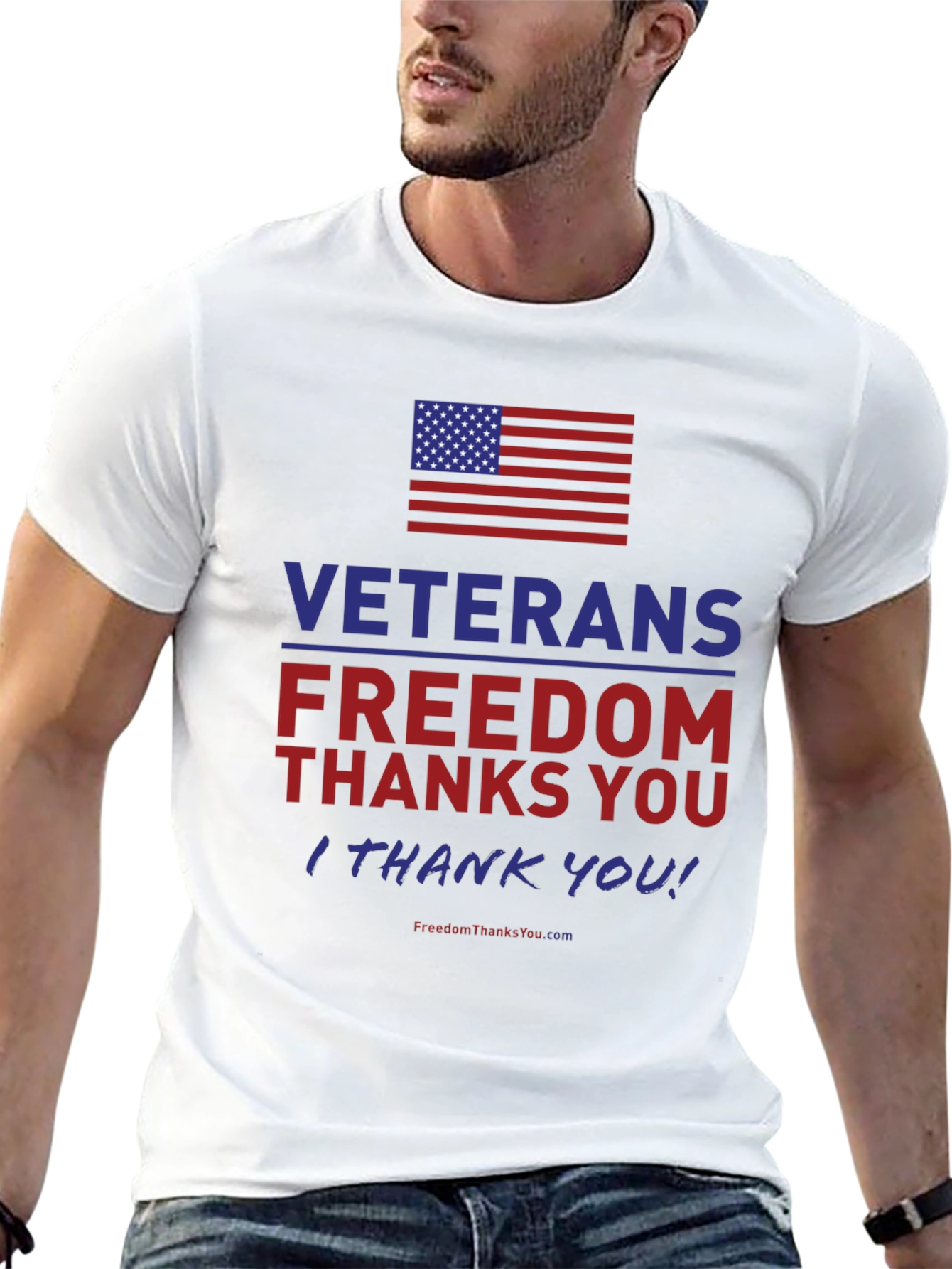 Veterans Freedom T-Shirt - Patriotic American Flag Tee