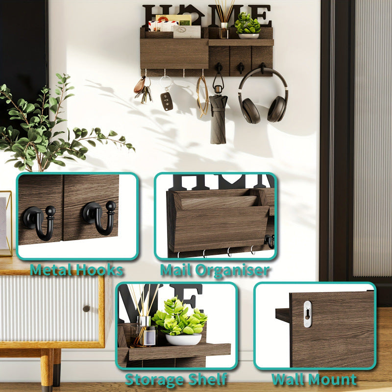 Wall-mounted Wood Key Holder – Quality You Can Trust