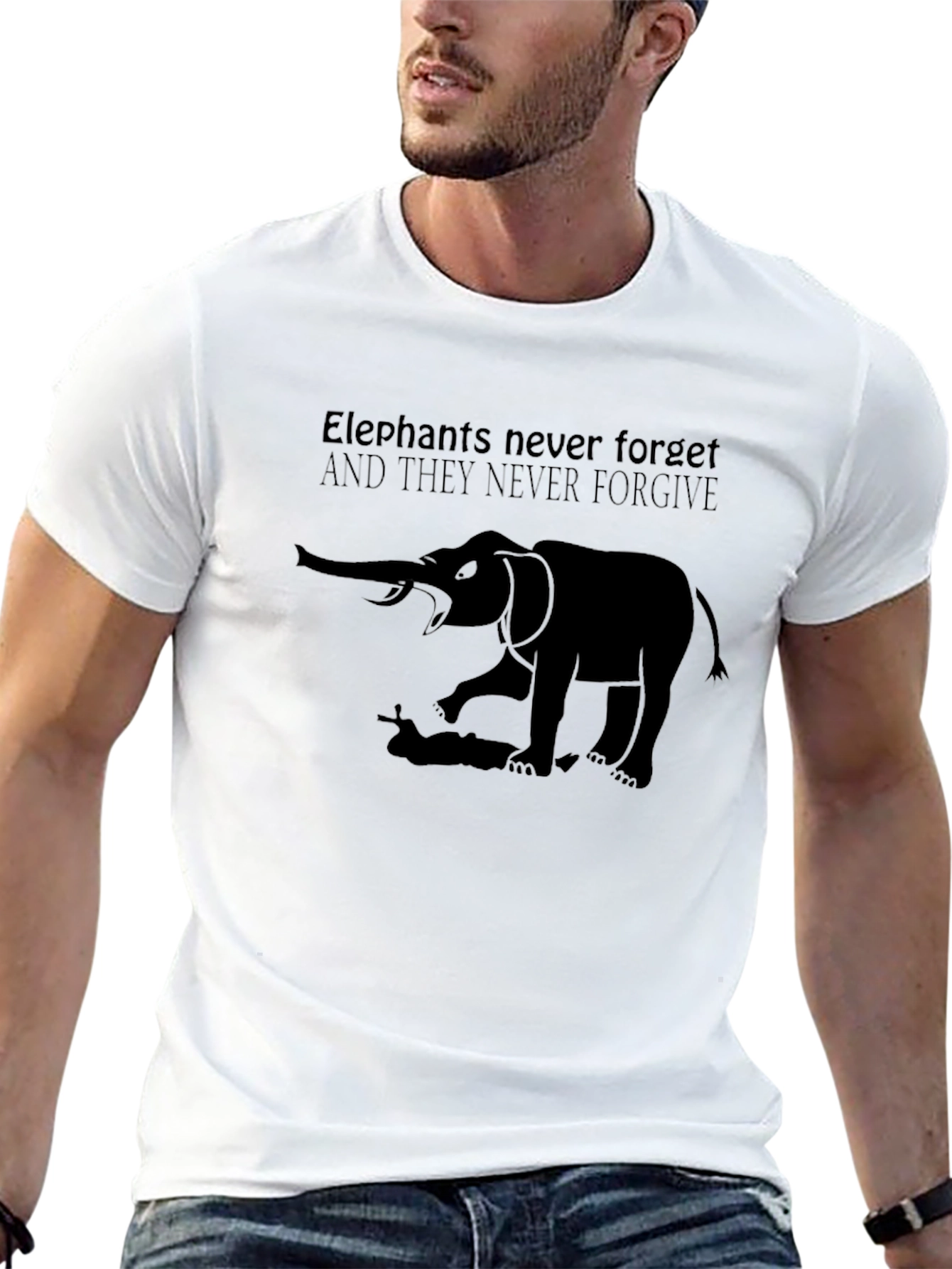 Elephant Never Forget Graphic Tee