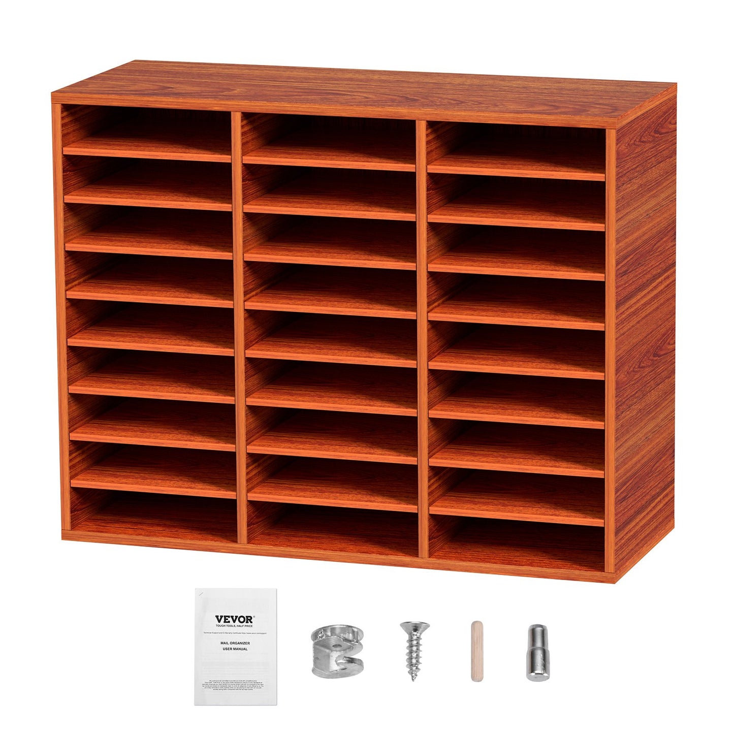 Compartments Wood Literature Organizer – Your Daily Essential