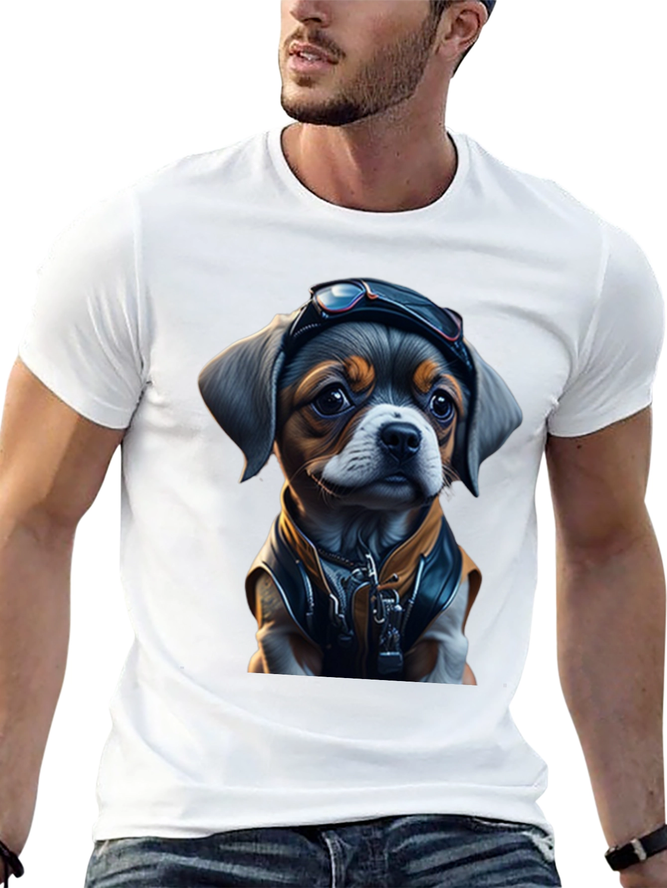 Cool Pup Tee: Pilot Dog Design