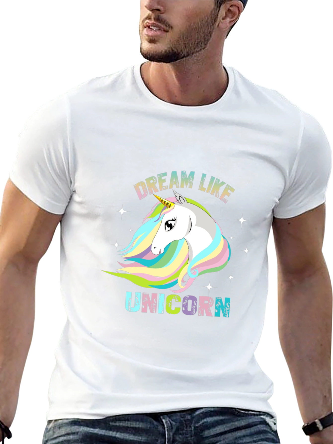 Dream Like Unicorn Black T-Shirt