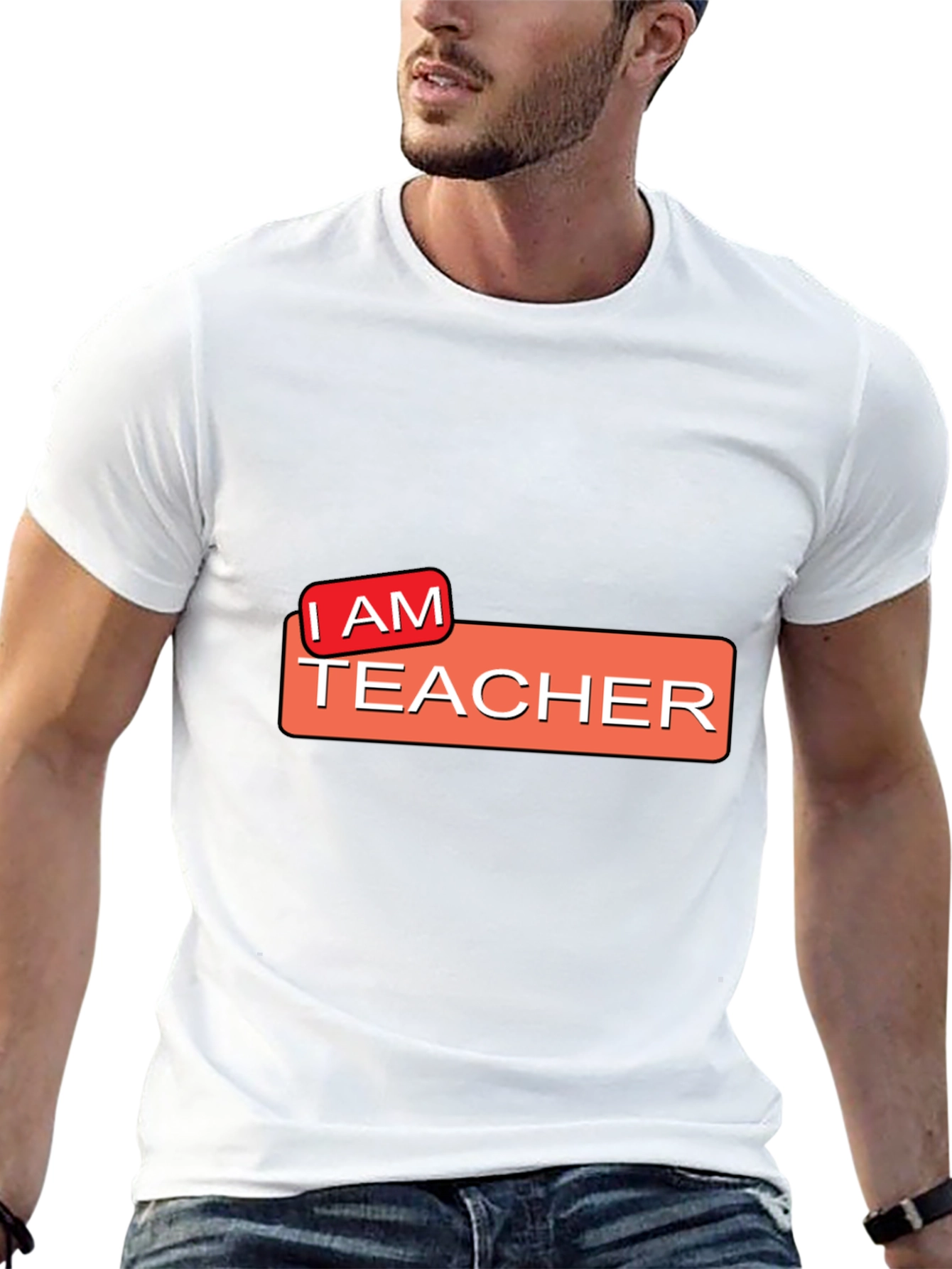 I AM TEACHER Graphic Tee - Black