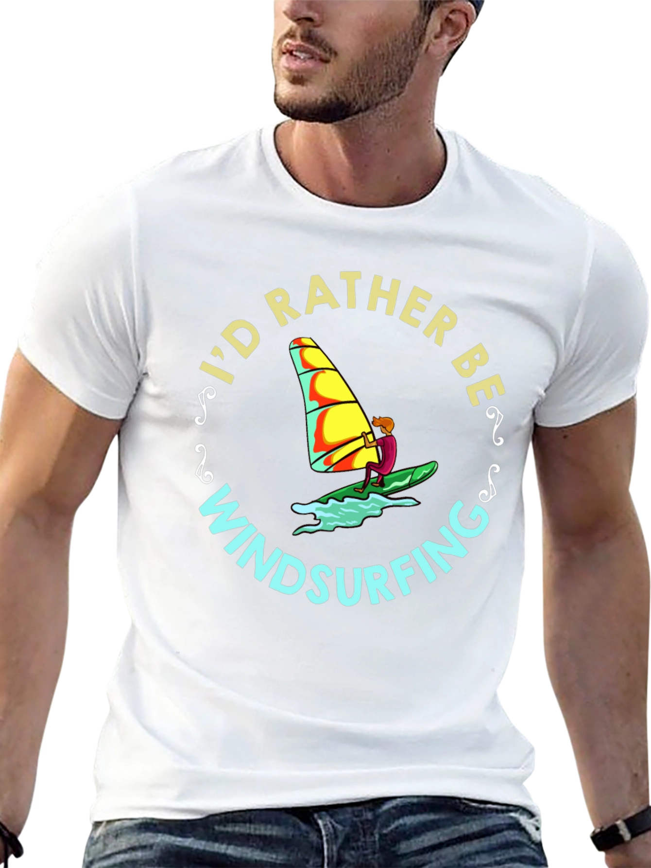 Id Rather Be Windsurfing T-Shirt