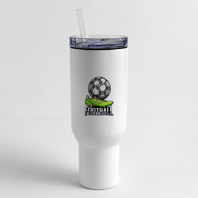 a stylized illustration of a soccer ball