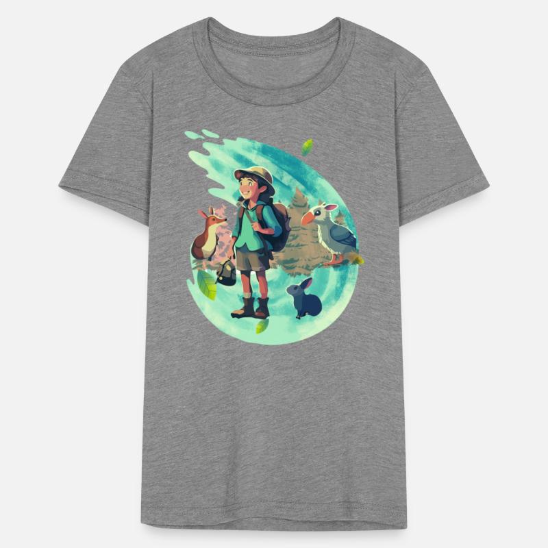 A Young adventure with several animals