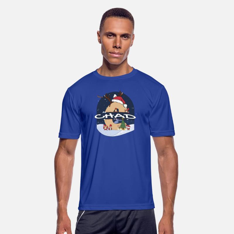 Awesome Chad Name w Santa Hat in Xmas Theme