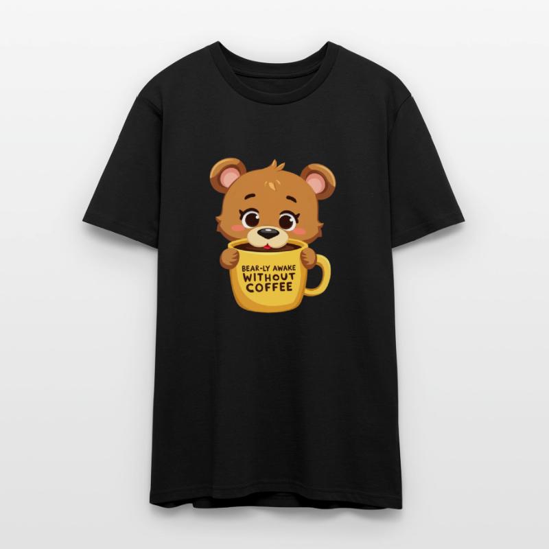 Bear-ly Awake! - Cute Bear Cub & Morning Coffee