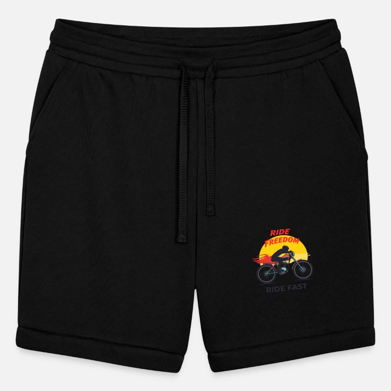 bike silhouette with colorful motion trails