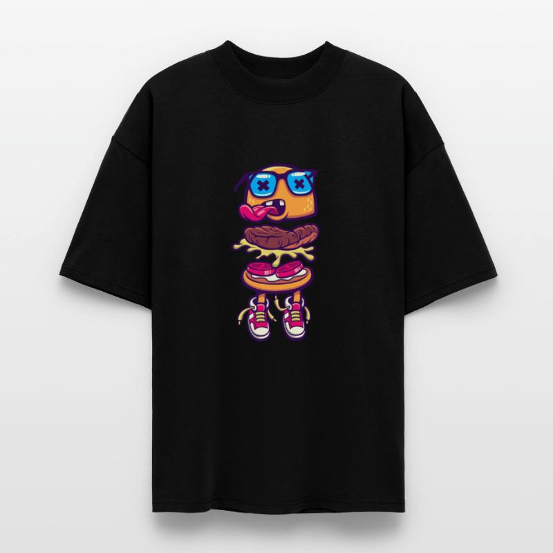 burger monster sneakers language food