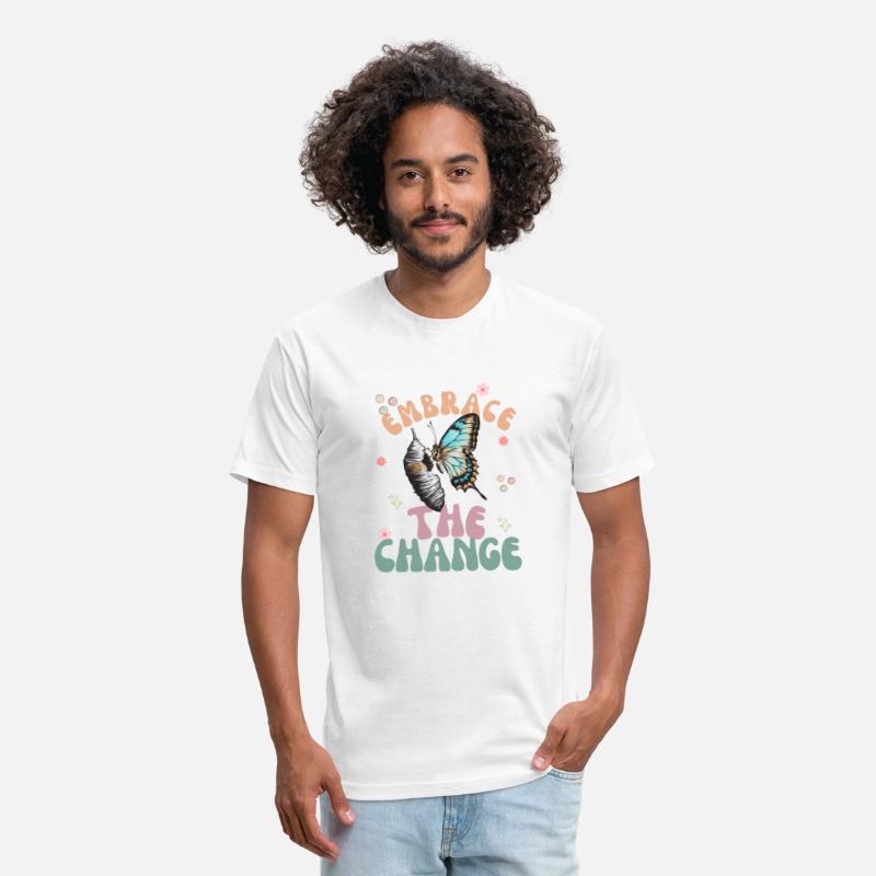 cool embrace the change aesthetic t shirt design