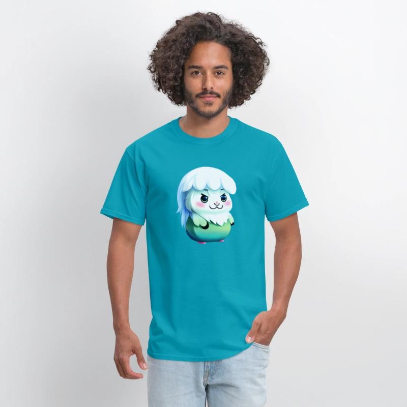 Cute kawaii furry animal, yeti type