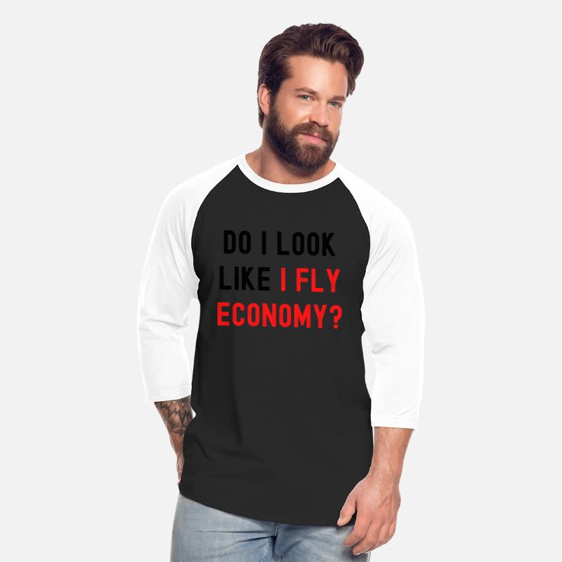 Do I Look Like I Fly Economy, Distressed Red Black
