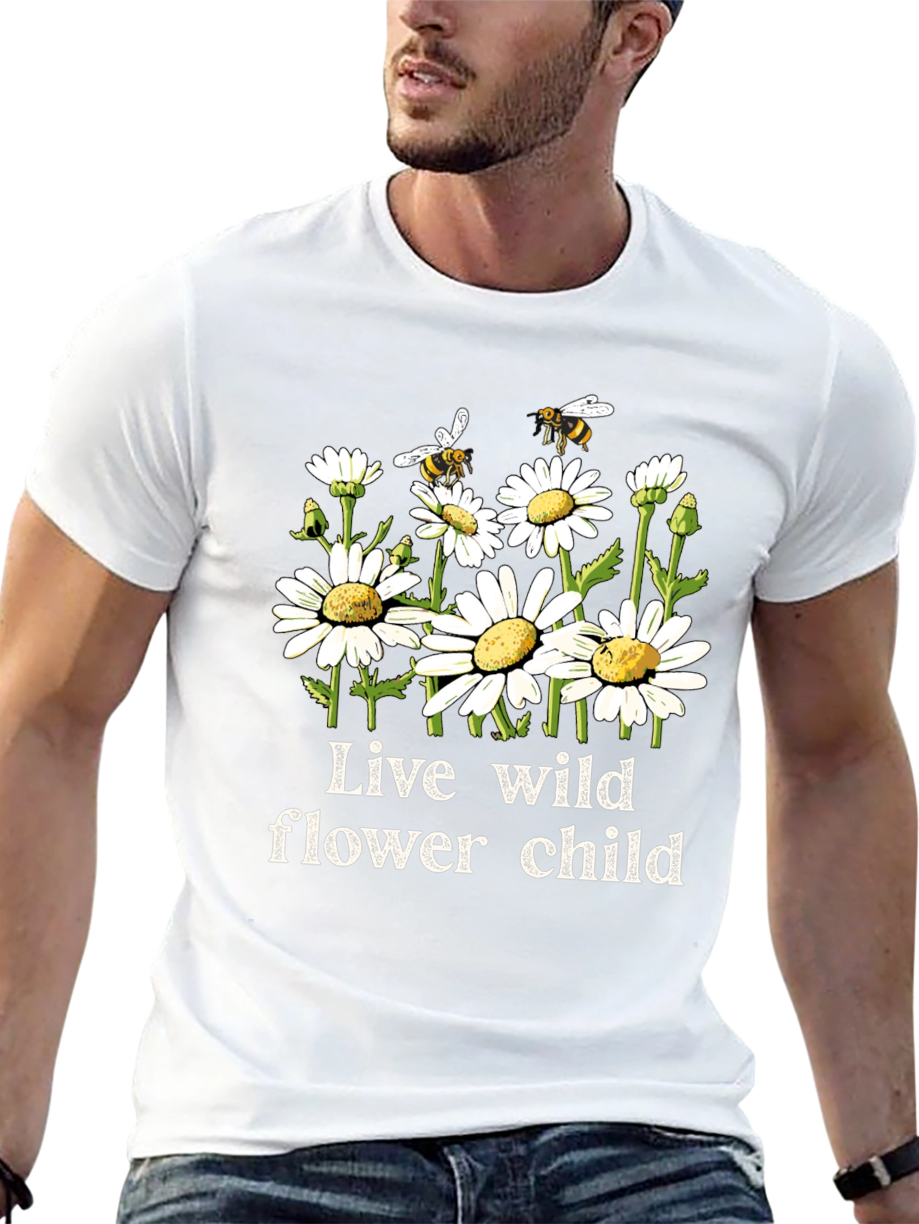 Live Wild Flower Child Graphic Tee