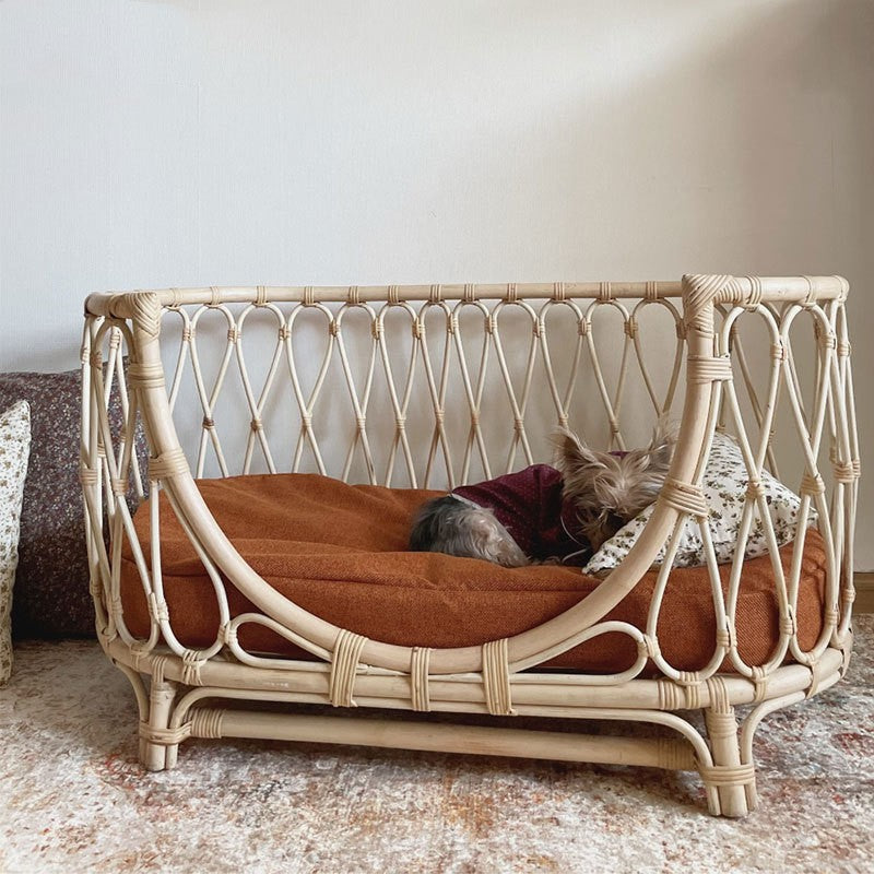 Pet Bed Handmade Rattan Woven Pet Bed Sofa Fo – The Smart Choice for Your Home