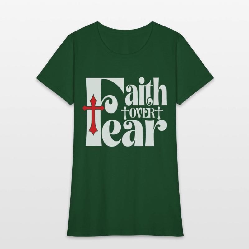 Faith Over Fear Love Jesus Christian Christmas