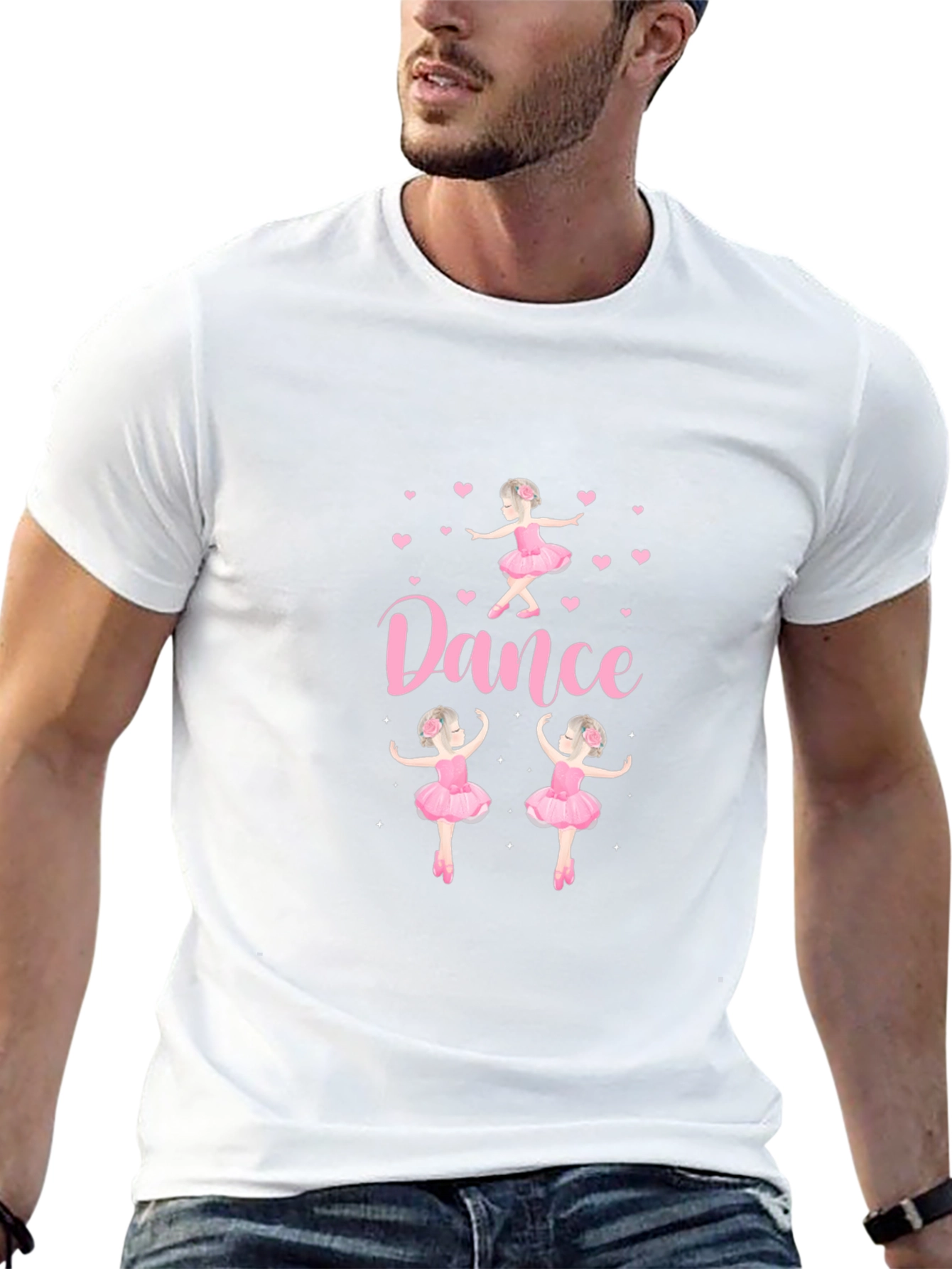 Dance Ballerina Graphic T-Shirt - Black