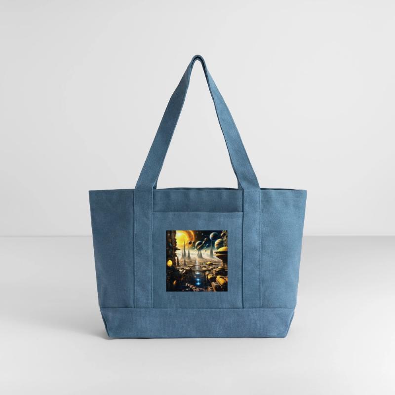 Future World Space City Panorama Sci-fi Style