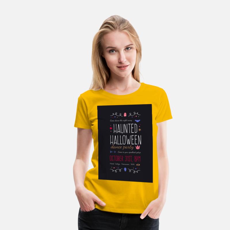 Graphic Haunted Halloween Dance Party Invitation