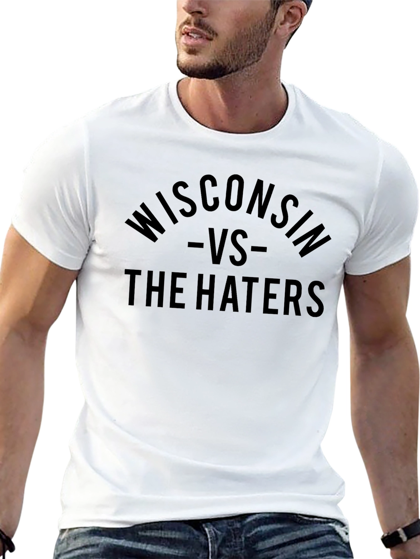 Wisconsin VS The Haters Black T-Shirt