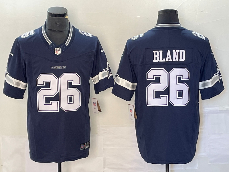 Men's Dallas Cowboys DaRon Bland #26 Navy Player Game Jerseys