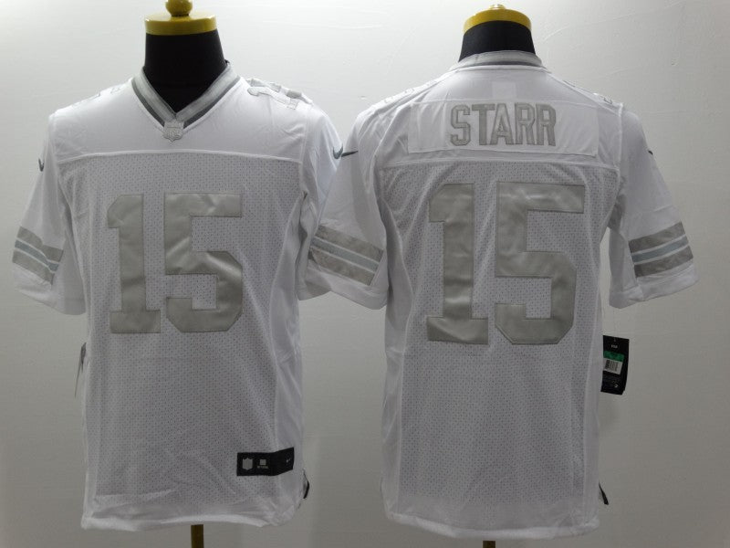 Men's Green Bay Packers Bart Starr #15 White Game Jerseys