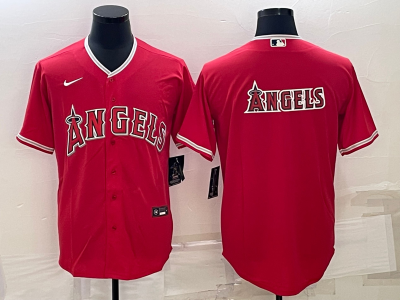 Men's Los Angeles Angels Red Alternate Replica Player Jerseys