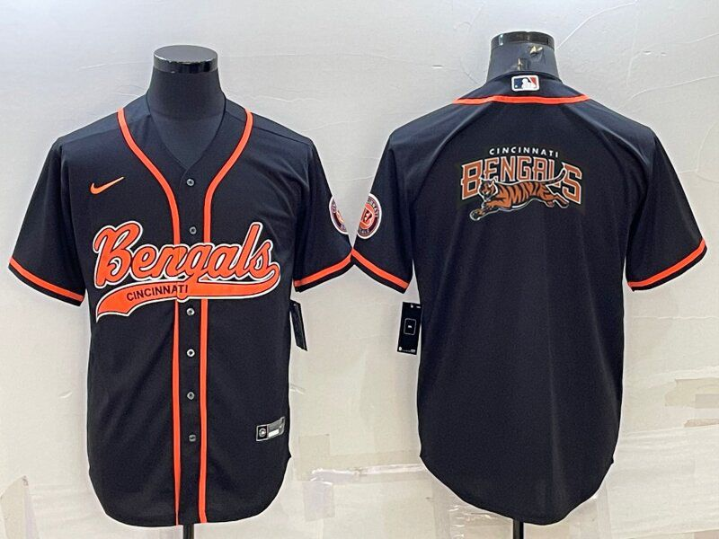 Men's Cincinnati Bengals Black Fashion Jerseys