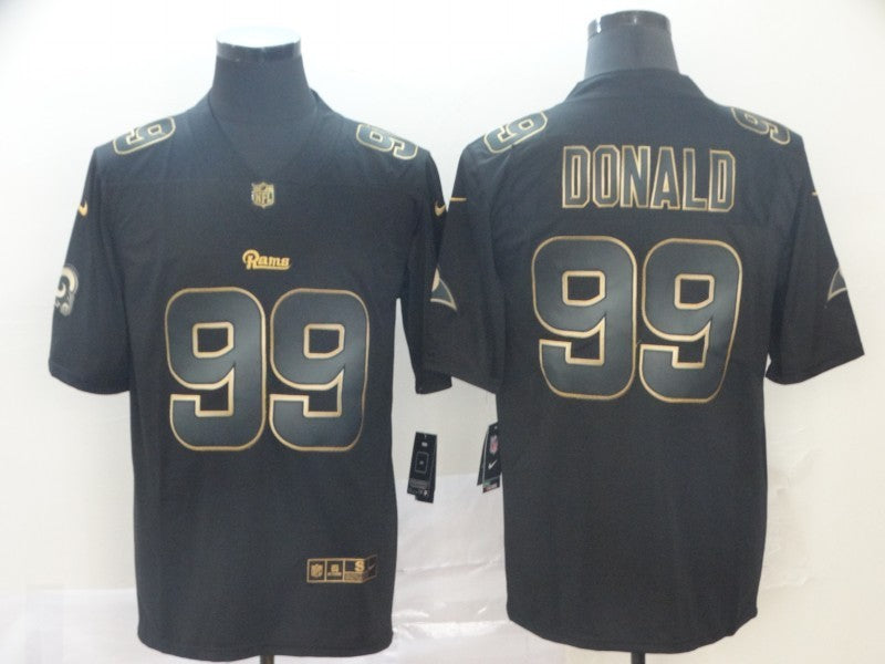 Men's Los Angeles Rams Aaron Donald #99 Black Player Jerseys