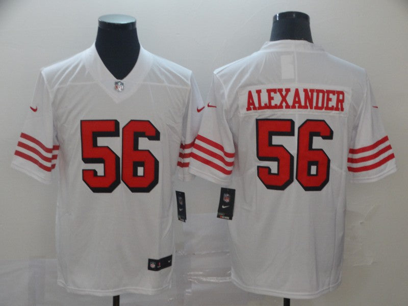 Men's San Francisco 49ers Kwon Alexander #56 White Game Player Jerseys