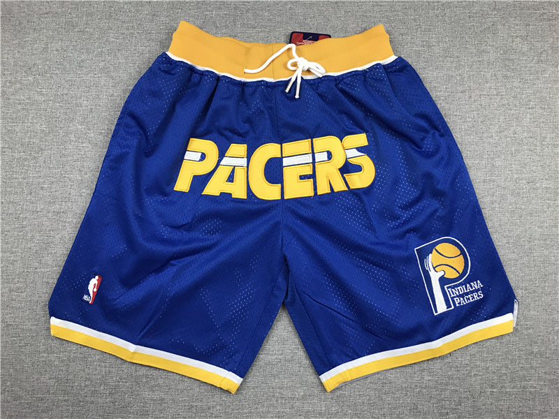 Men's Indiana Pacers Blue Basketball Shorts1