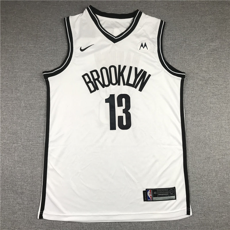 Men's Brooklyn Nets James Harden White 2020/21 Fast Break Replica Jerseys