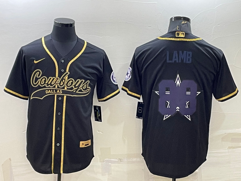 Men's Dallas Cowboys CeeDee Lamb #88 Black Player Jerseys Joint Edition