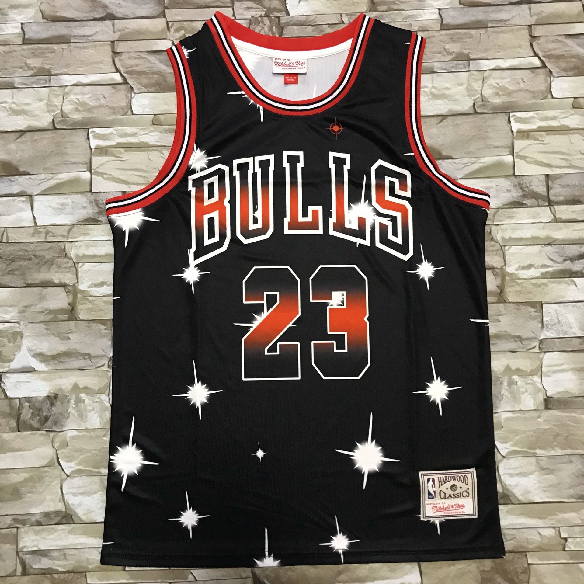 Men's Chicago Bulls Michael Jordan #23 Black Classics Swingman Jerseys