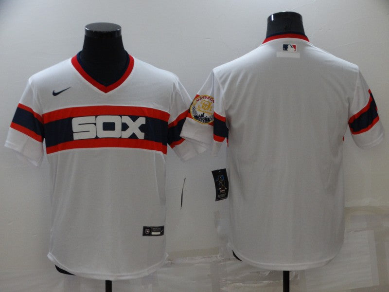Men's Chicago White Sox White Home Cooperstown Collection Blank Jerseys