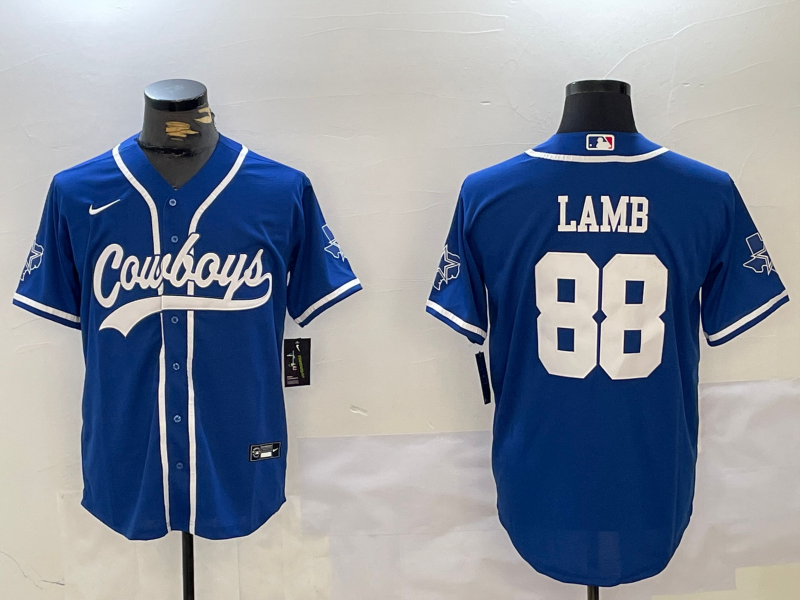 Men's Dallas Cowboys CeeDee Lamb #88 Royal Game Jerseys