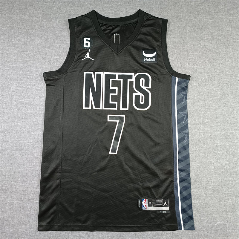 Men's Brooklyn Nets Kevin Durant #7 Black 2022/23 Statement Edition Swingman Jerseys