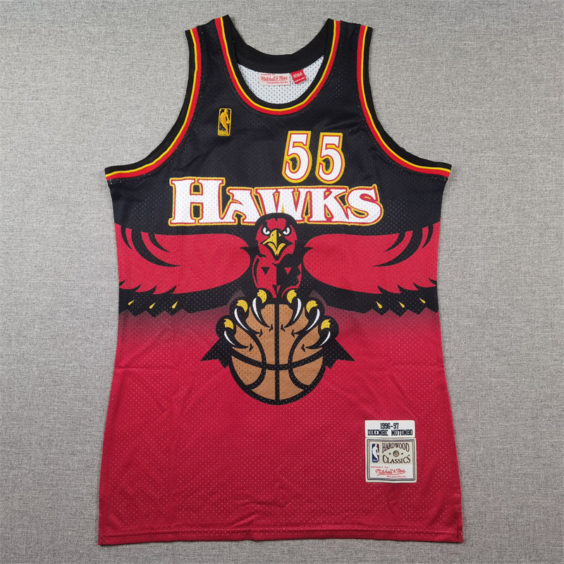 Men's Atlanta Hawks Dikembe Mutombo 1996-97 Hardwood Classics Swingman Jerseys
