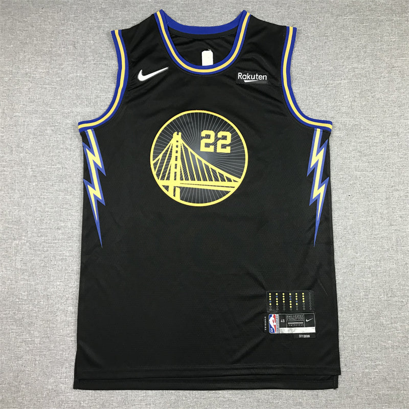Men's Golden State Warriors Andrew Wiggins #22 City Edition Black Classic Jerseys