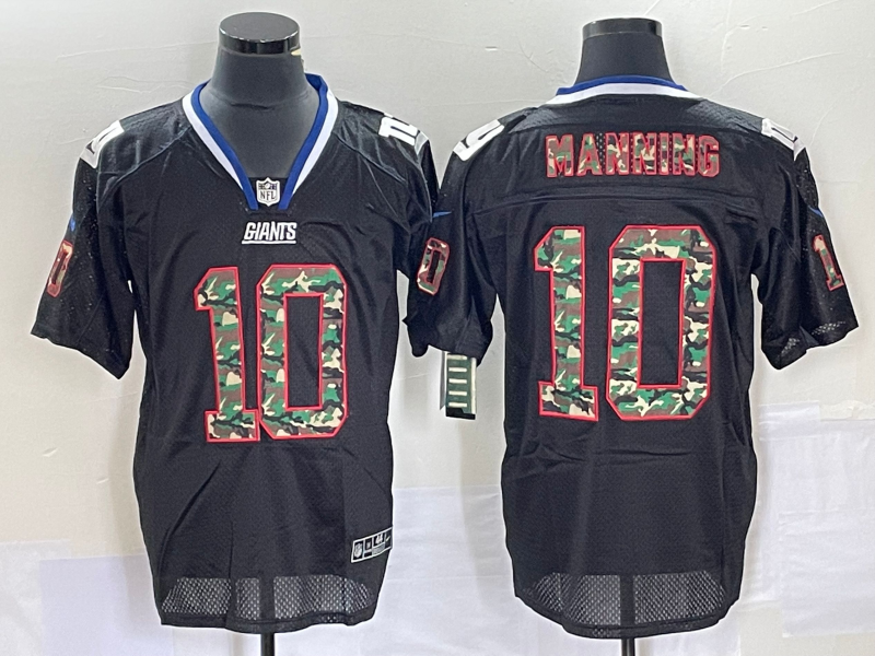 Men's New York Giants Eli Manning #10 Black Player Jerseys