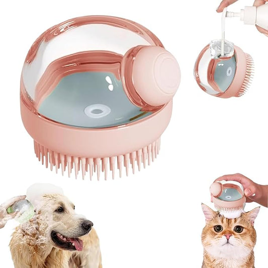 Soft Silicone Bristle Dog Brush With Soap Dis – Premium Quality, Everyday Convenience