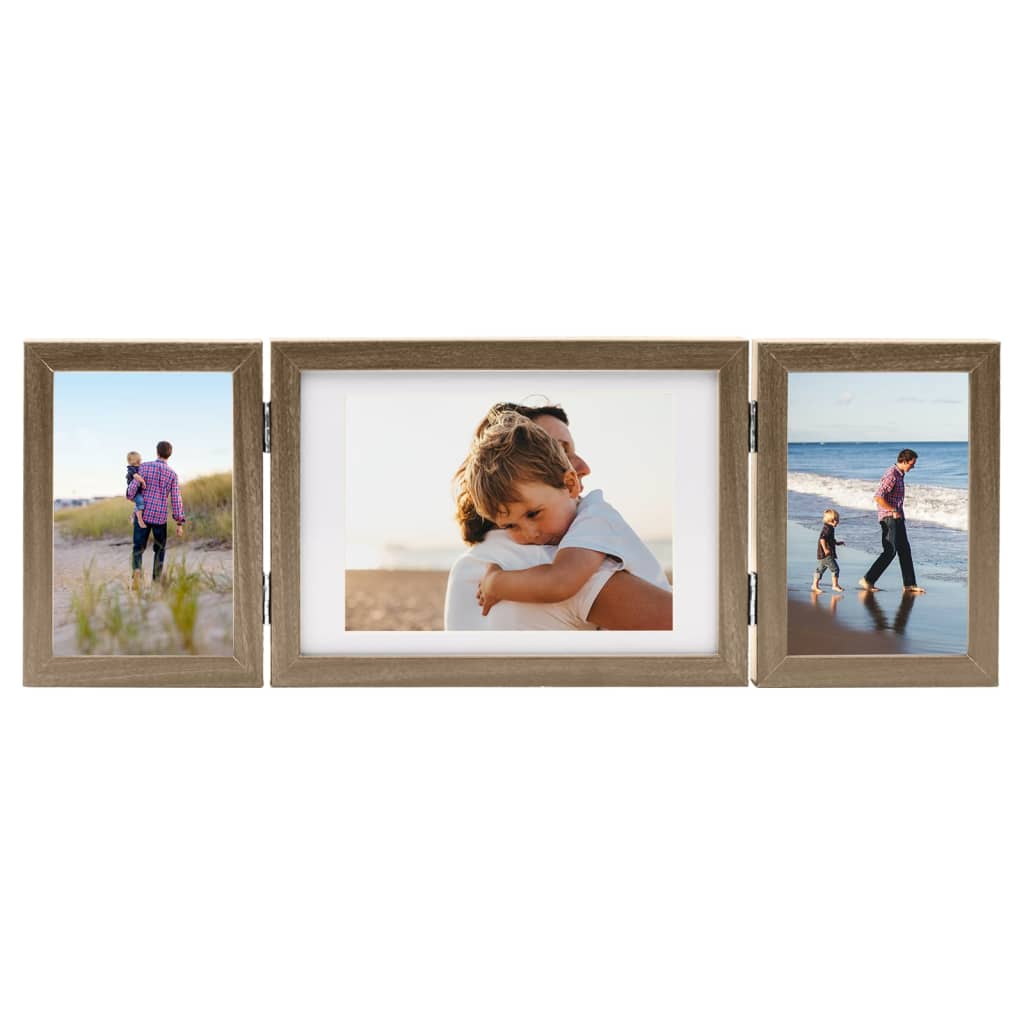 Triple Picture Frame Collage Light Brown – Your Home Deserves the Best