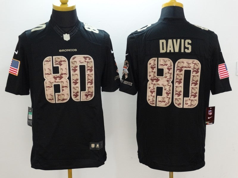 Men's Denver Broncos Julius Thomas #80 Black Game Player Jerseys