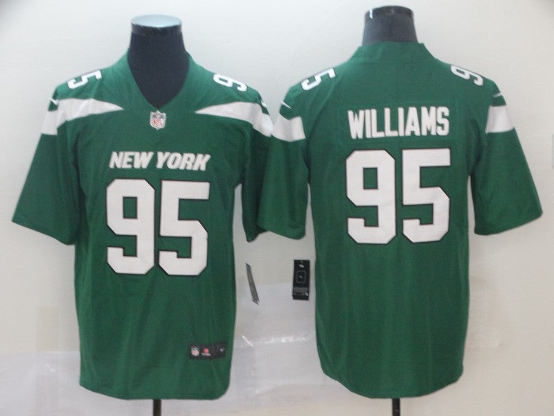 Men's New York Jets Quinnen Williams Green Game Jerseys