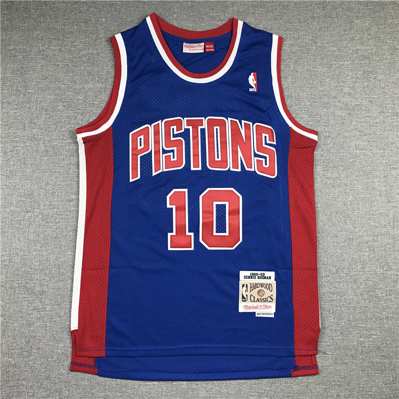 Men's Detroit Pistons Dennis Rodman 1988-89 Hardwood Classics Swingman Jerseys