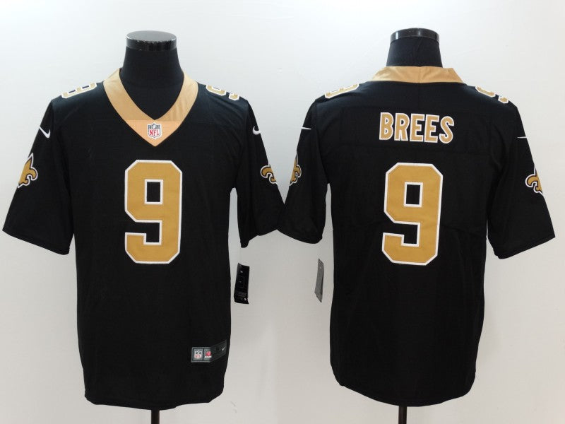 Men's New Orleans Saints #9 Drew Brees Black Team Jerseys