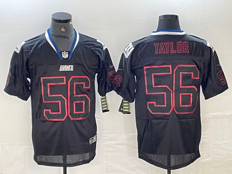 Men's New York Giants Lawrence Taylor #56 Black Player Jerseys