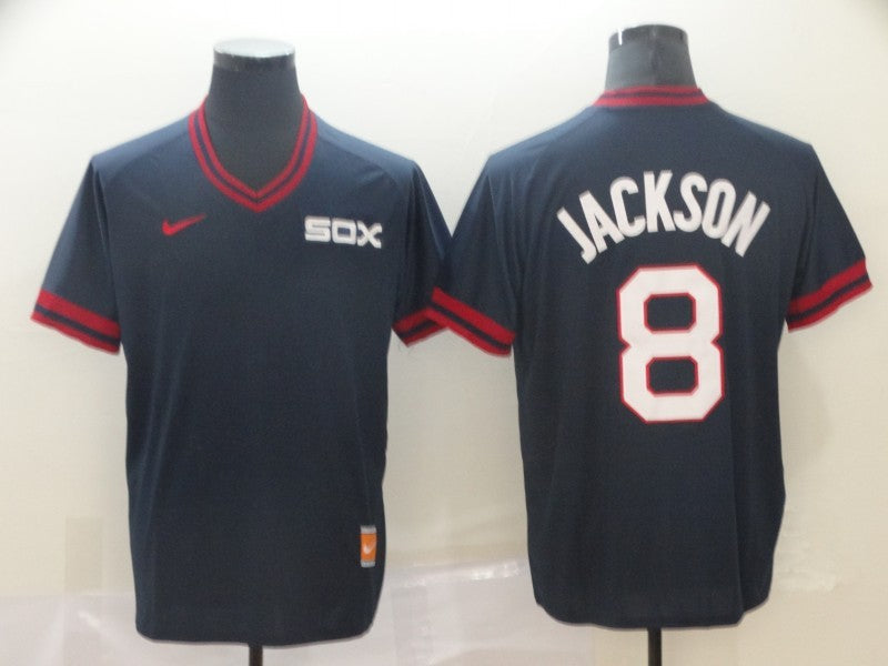 Men's Chicago White Sox Bo Jackson #8 Navy Replica Baseball Jerseys