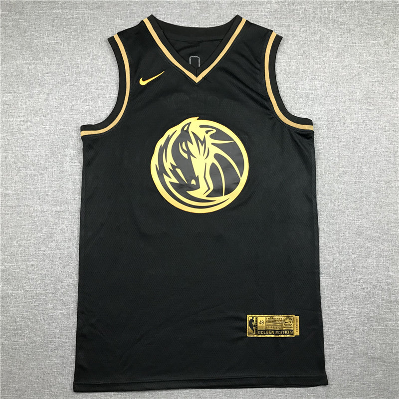 Men's Dallas Mavericks Luka Doncic #77 NBA Black Swingman Jerseys